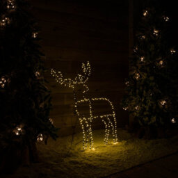 Samuel Alexander 1Mx80Cm Light Up Standing Christmas Reindeer With 292 Warm White Leds - thumbnail 2