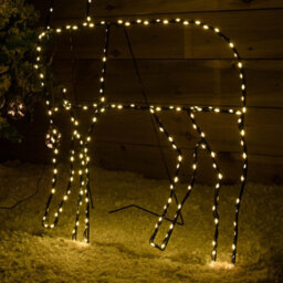 Samuel Alexander 1Mx80Cm Light Up Standing Christmas Reindeer With 292 Warm White Leds - thumbnail 6