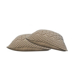 Artisan Furniture Solid Wood Lira Cushion Set Of 2 - Cream - thumbnail 3
