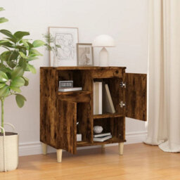 Berkfield Elegant Sideboard Smoked Oak 60X35X70 Cm Engineered Wood - thumbnail 3
