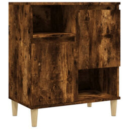 Berkfield Elegant Sideboard Smoked Oak 60X35X70 Cm Engineered Wood - thumbnail 1