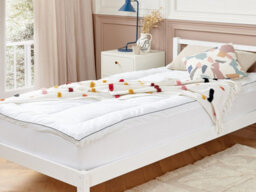 Beliani Polyester Mattress Topper Cloudsoft 4 90 X 200 Cm (Eu Single) - thumbnail 2