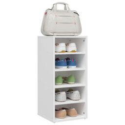 Berkfield Shoe Cabinet White 31.5X35X70 Cm Engineered Wood - thumbnail 4
