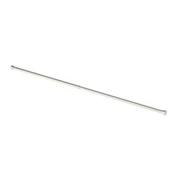 GoodHome Athens Ikaria Satin Grey Nickel Effect Extendable Single Curtain Pole Set, (L)1200mm-2100mm (Dia)28mm - thumbnail 2
