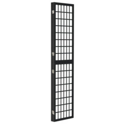 Berkfield Folding 3-Panel Room Divider Japanese Style 120X170 Cm Black - thumbnail 4