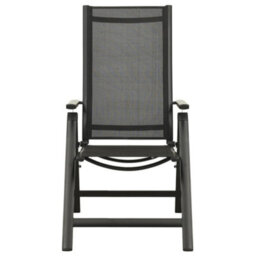 Walplus 5 Piece Garden Outdoor Dining Set Suitable For Backyard, Patio Aluminium Anthracite - thumbnail 8