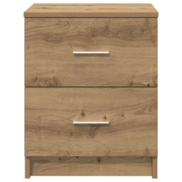 Berkfield Bedside Cabinet With 2 Drawers Artisan Oak 40X36X50 Cm - thumbnail 4