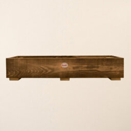 Ruby UK Ruby Handmade Rustic Wooden Planter Sawn Timber Garden Plant Box 0.9M Long X 0.2M Wide X 1 Board High