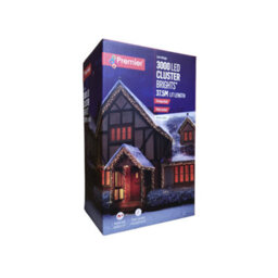 3000 Led 37.2M Premier Christmas Outdoor Cluster Timer Lights In Vintage Gold - thumbnail 9