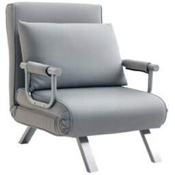Single Chair Bed Armchair Sofa Bed Guest Sleeper Lounge With Pillow - thumbnail 5