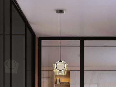 Luminosa Lighting Luminosa Ingrid Pendant Ceiling Light Champagne Led 3000K - Uk Stock - image 1