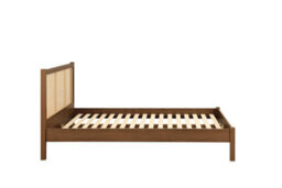 King Size Rattan Bed Frame Walnut Birlea Croxley 5Ft King 150Cm - thumbnail 8