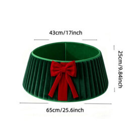 Amorly 43Cm Christmas Tree Collar, Plush Tree Collar Tree Stand Cover Xmas Tree Ring Stand Tree Basket Skirt For Winter Home Decorations - thumbnail 6