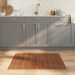 Walplus Rug Rectangular Brown 80X100 Cm Bamboo