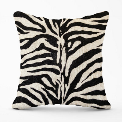 Warren Reed Designer White Tiger Print Outdoor Cushion 45Cm X 45Cm - image 1