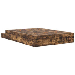 Berkfield Modern Storage Bed Frame Smoked Oak 150X200 Cm - thumbnail 7