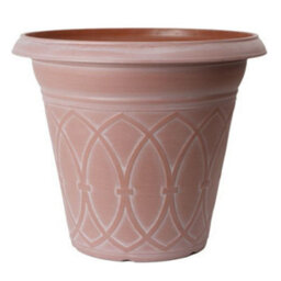 Yougarden Durham Cloudy Terracotta Planter, 14 Inches Container For Garden Flowers