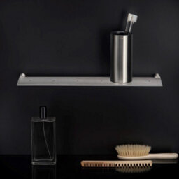 Cosmic Bathroom Shelf, Bathroom Organizer, 40Cm, Matt Stainless Steel, Logic Collection - thumbnail 4