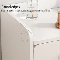 1 Drawer Small White Bedside Chest Of Drawers Simple Storage Cabinet - thumbnail 4