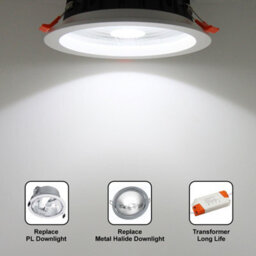 Long Life Lamps Company 24W Recessed Commercial Cob Led Downlight 6000K Cdl24W - thumbnail 6