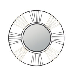 Dibor Contemporary Boho Style Indoor Bathroom Mirror Wall Mirror Living Room Bedroom Hallway Mirror 58Cm - thumbnail 2
