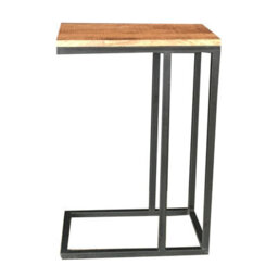 Buttercup Farm Industrial Side Table -Sawn Finish - Mango Wood/iron - L25 X W40 X H60 Cm - Pp Sawn Finish