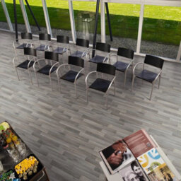 Grey Wood Effect Vinyl Flooring For Living Room, Kitchen & Dining Room 3M X 4M (12M²) - thumbnail 2