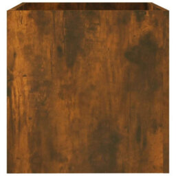 Berkfield Sturdy Planter Box Smoked Oak 40X40X40 Cm Engineered Wood - thumbnail 5