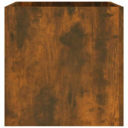 Berkfield Sturdy Planter Box Smoked Oak 40X40X40 Cm Engineered Wood - thumbnail 4
