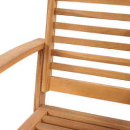 Berkfield Stylish Garden Chairs 2 Pcs Natural 60 X 65 X 76.5 Cm Solid Teak Wood - thumbnail 8
