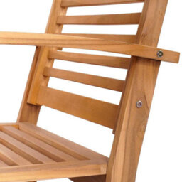 Berkfield Stylish Garden Chairs 2 Pcs Natural 60 X 65 X 76.5 Cm Solid Teak Wood - thumbnail 9