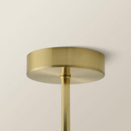 Valuelights Kincaid 3 Arm Brushed Gold Chandelier Ceiling Light With Tapered Shades - thumbnail 4