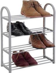 4 Tier Shoe Stand Holder Organiser Storage Rack Shelf Boot Shelves Tidy - thumbnail 1