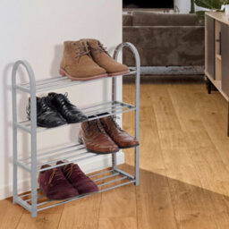 4 Tier Shoe Stand Holder Organiser Storage Rack Shelf Boot Shelves Tidy - thumbnail 2