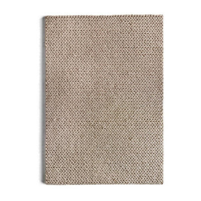 Wool Rug, 30mm Thickness Plain Rug, Striped Rug, Handmade Modern Rug For Living Room, & Dining Room-120Cm X 170Cm - image 1