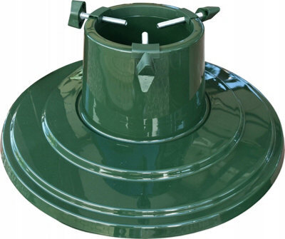 Christmas Tree Stand With Reservoir - Modern Design Real Xmas Tree Green Round - image 1