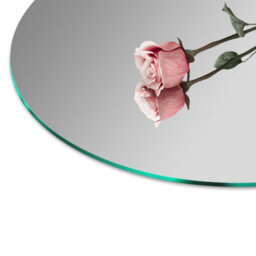 SLINE Bathroom 500mm Wall-Mounted Round Mirror Tempered Glass Hd Mirror - thumbnail 2