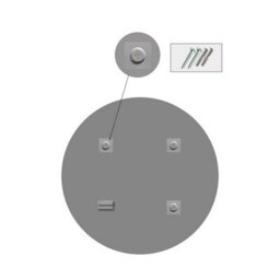 SLINE Bathroom 500mm Wall-Mounted Round Mirror Tempered Glass Hd Mirror - thumbnail 5
