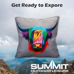 Scatter Cushion Highland Cow Print Design Piping Edge Soft 45Cm X 45Cm Multi X 1 - thumbnail 6