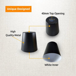 Vintage Retro White Metal Easy Fit Ceiling Lamp Shade (D)13Cm Pendant Light Shade For Livingroom - thumbnail 9