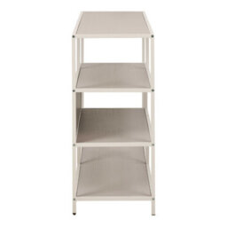 Wyld Haus Paris Wide Grey Metal Bookcase 4 Shelves - thumbnail 4