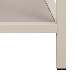 Wyld Haus Paris Wide Grey Metal Bookcase 4 Shelves - thumbnail 7