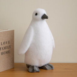 Samuel Alexander 36Cm Large Flocked Penguin Christmas Decoration - thumbnail 9