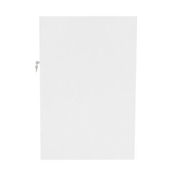 MonsterShop White Shop Counter Led Light C 900mm Lockable Sliding Doors 2 Keys Retail Storage Unit Display Showcase Cabinet Reception Desk - thumbnail 3