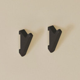 Cosmic Towel Hook, Coat Hook, 2 Pieces, Black, Wall Guide Needed, Compatible With All Accessories Of The Modular Alife Collection - thumbnail 5