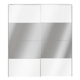 GoodHome Atomia White Particle Board Mirrored Wardrobe (H)2250mm (W)2000mm (D)655mm - thumbnail 1