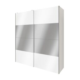 GoodHome Atomia White Particle Board Mirrored Wardrobe (H)2250mm (W)2000mm (D)655mm - thumbnail 2