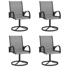 Berkfield 5 Piece Garden Dining Set Textilene And Steel - thumbnail 6