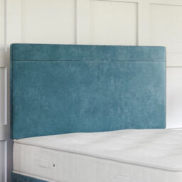 Divan Base Direct Plush Teal Ottoman Divan 3Ft Single Side Lift Ottoman + Luca Floor Standing Headboard - thumbnail 3