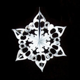 Premier Decorations Limited 3 Foil Star Christmas Decorations Ceiling Hanging Festive Star White Silver 40Cm - thumbnail 3